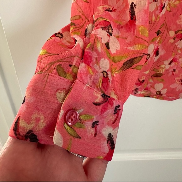 Kut from the Kloth Floral Sheer Blouse - Picture 5 of 5